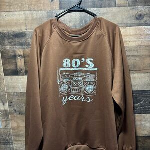 Brown 80's Graphic Men's sweatshirt